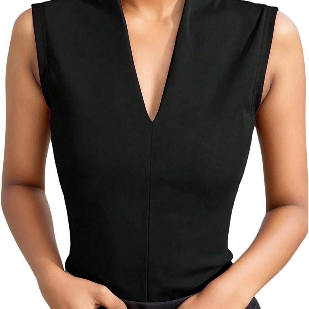 Women's Dressy Tank Tops V Neck Sleeveless Business Casual Work Office Tops